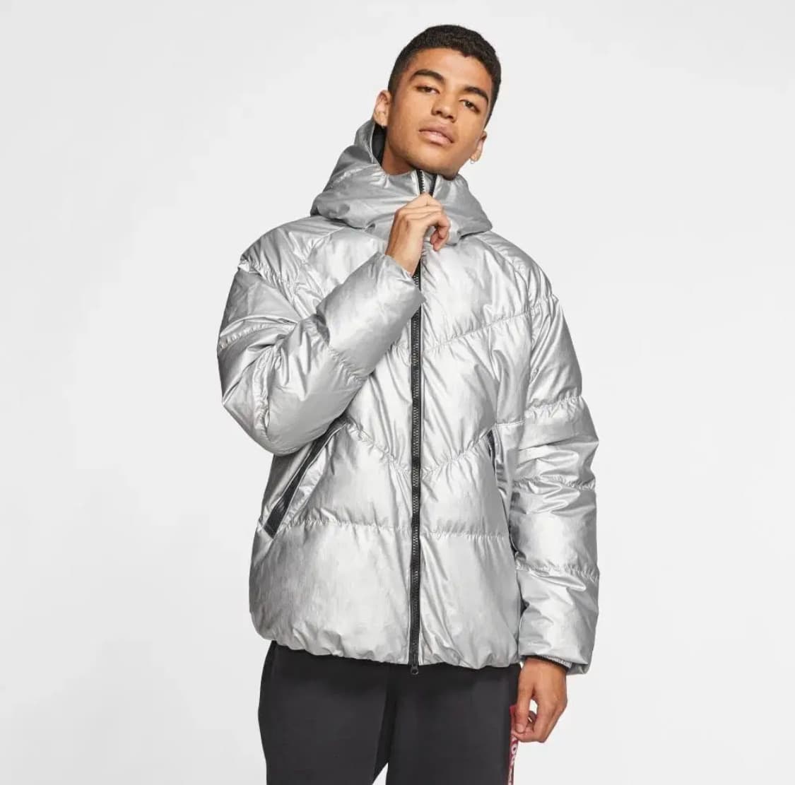 나이키 메탈 실버 덕다운 패딩 남성 L 100-105 상품이미지2