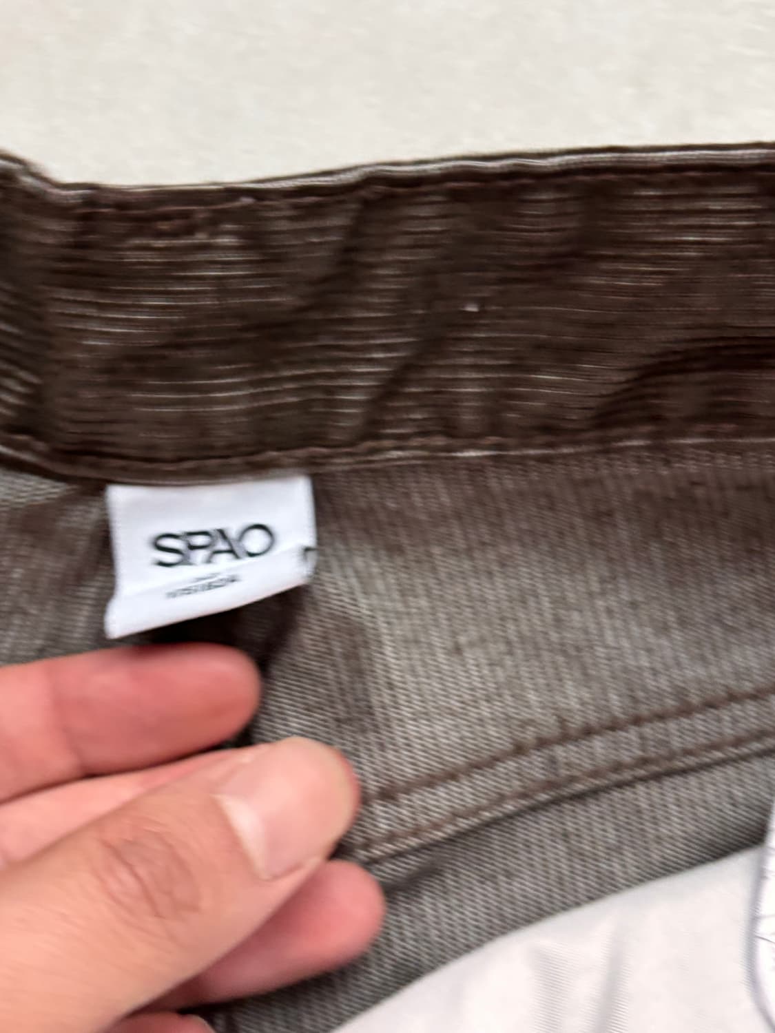 스파오 벌룬핏 코듀로이 팬츠 32 브라운 / 새상품 상품이미지6