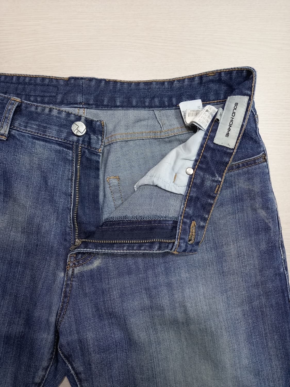 33-34 솔리드 옴므 워싱 스판 슬림일자진 34-577 상품이미지7