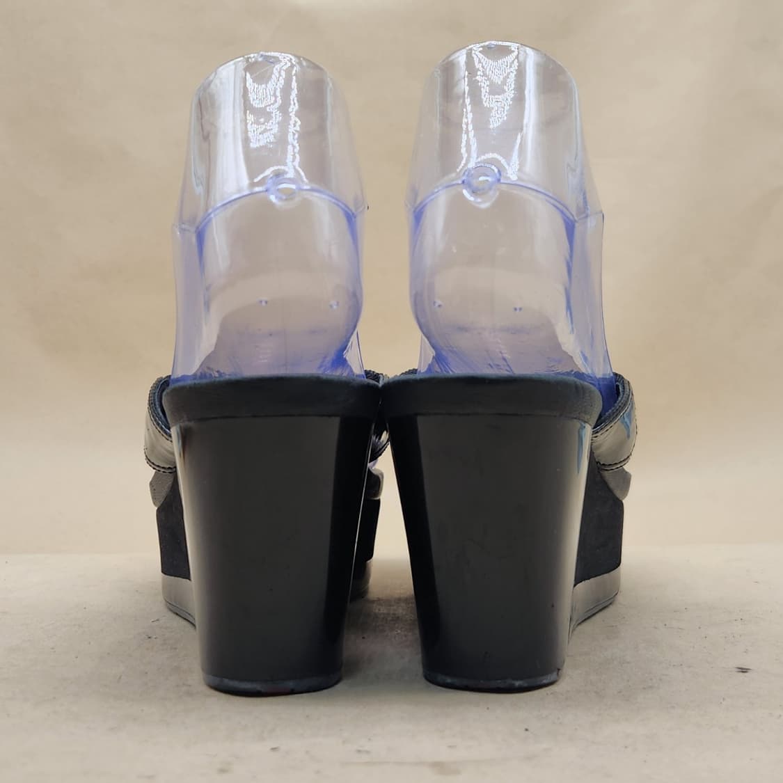 프라다 블랙 웨지 샌들 36 230 굽8 상품이미지4