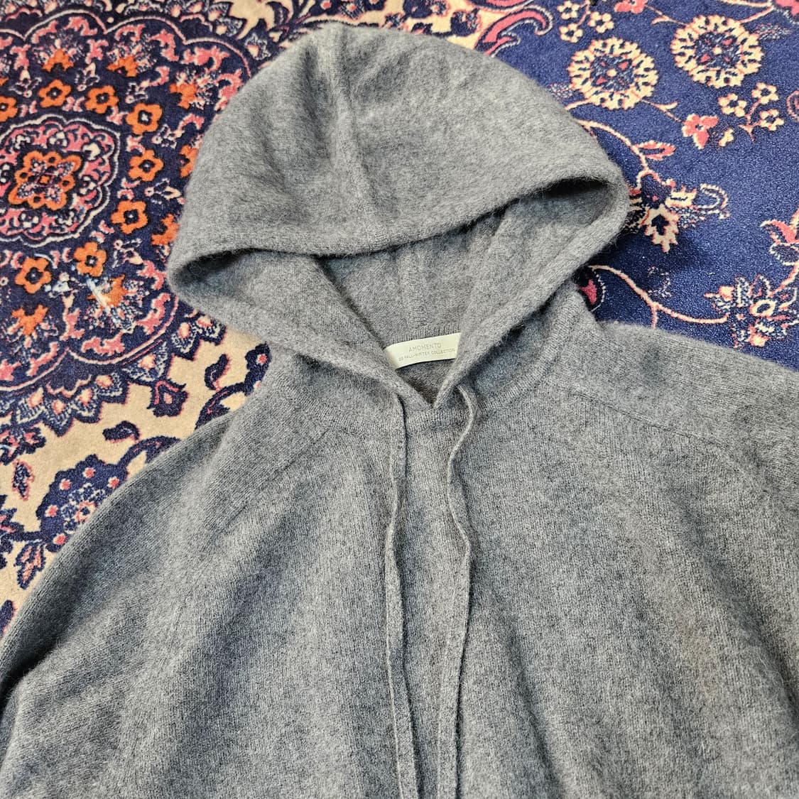 아모멘토 라쿤 루즈핏 후드 니트  상품이미지3