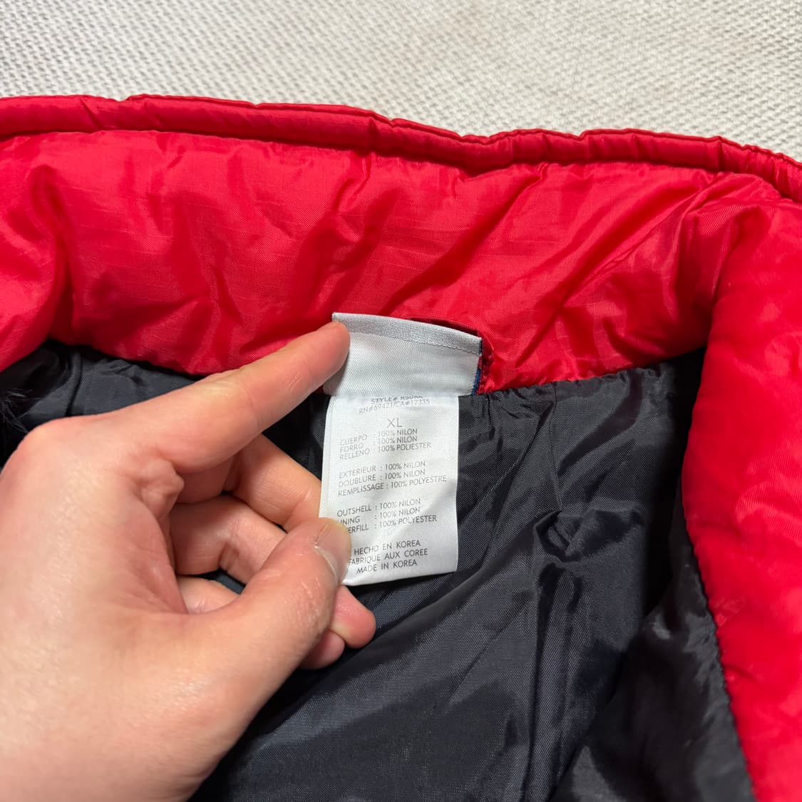 리복 NFL 캔자스시티 치프스 패딩 자켓 상품이미지5