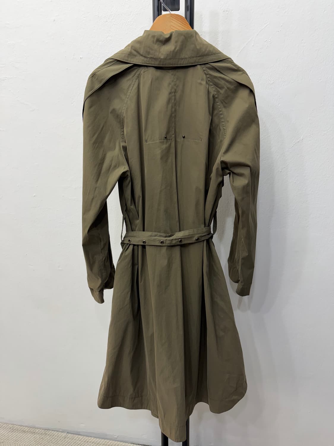 정품) TIME 타임 한섬 카키색 트렌치코트 82 상품이미지4