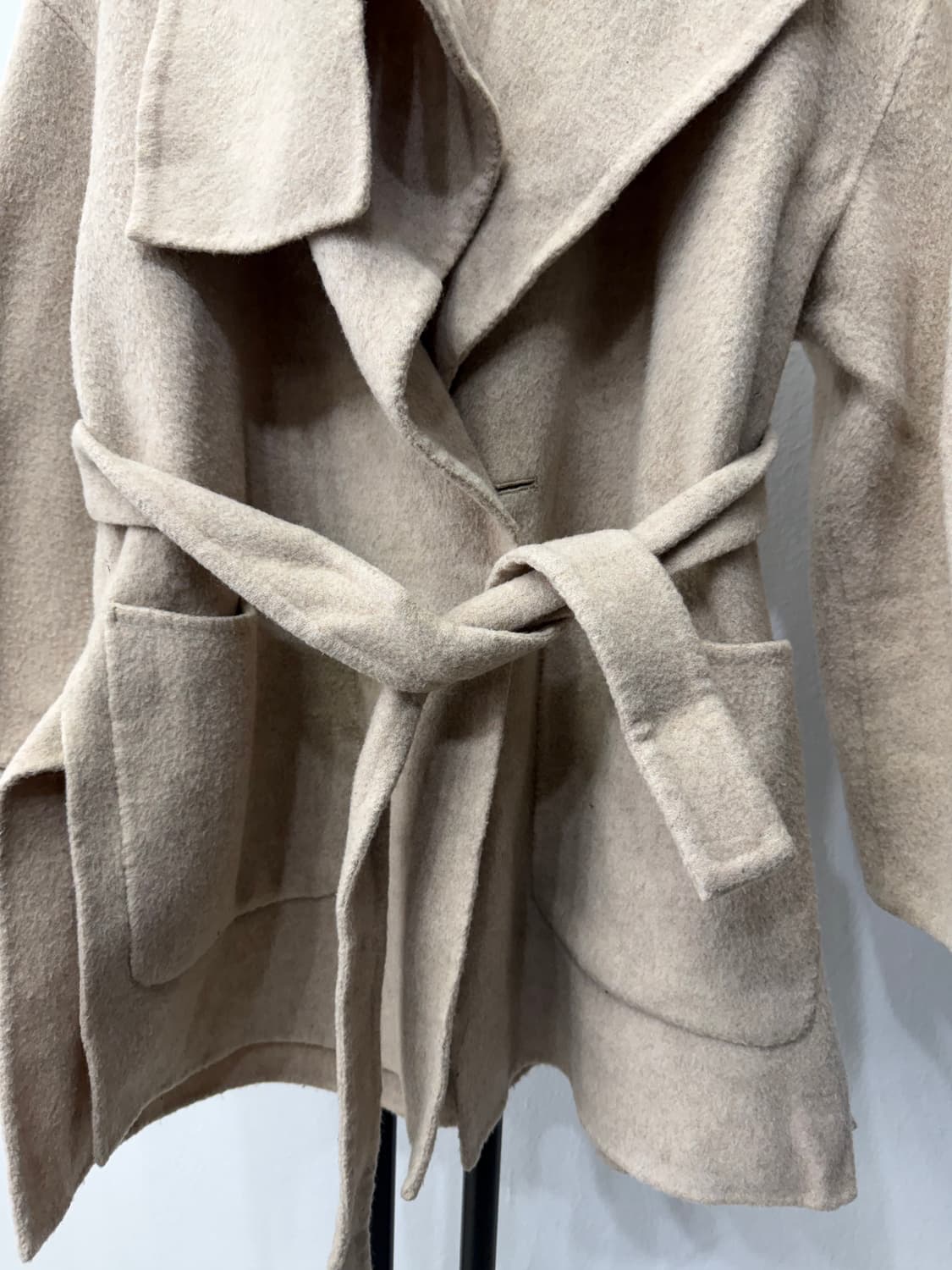 정품) Vince 빈스 오버사이즈 울 랩 코트 XS 상품이미지4