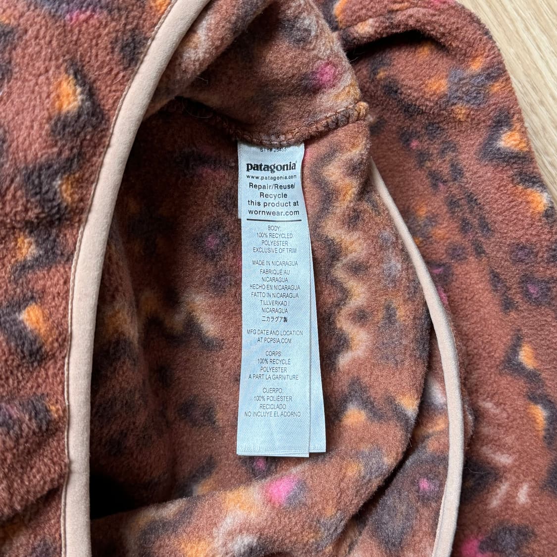 [S] 파타고니아 신칠라 우드 패턴  상품이미지5