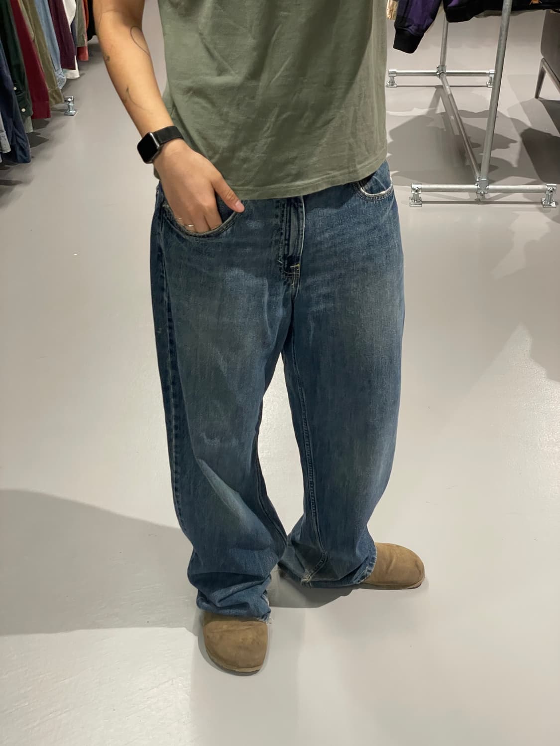 빈티지 루즈핏 데님 팬츠 상품이미지2