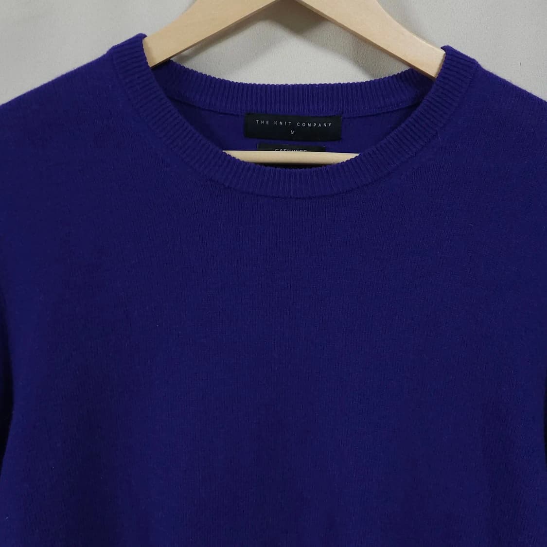 100)더니트컴퍼니 캐시미어100%니트 퍼플 상품이미지2