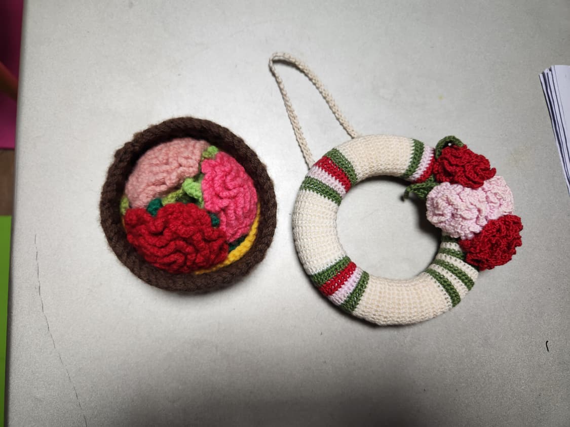 핸드메이드 뜨개질 코바늘 장식 소품 세트 상품이미지1