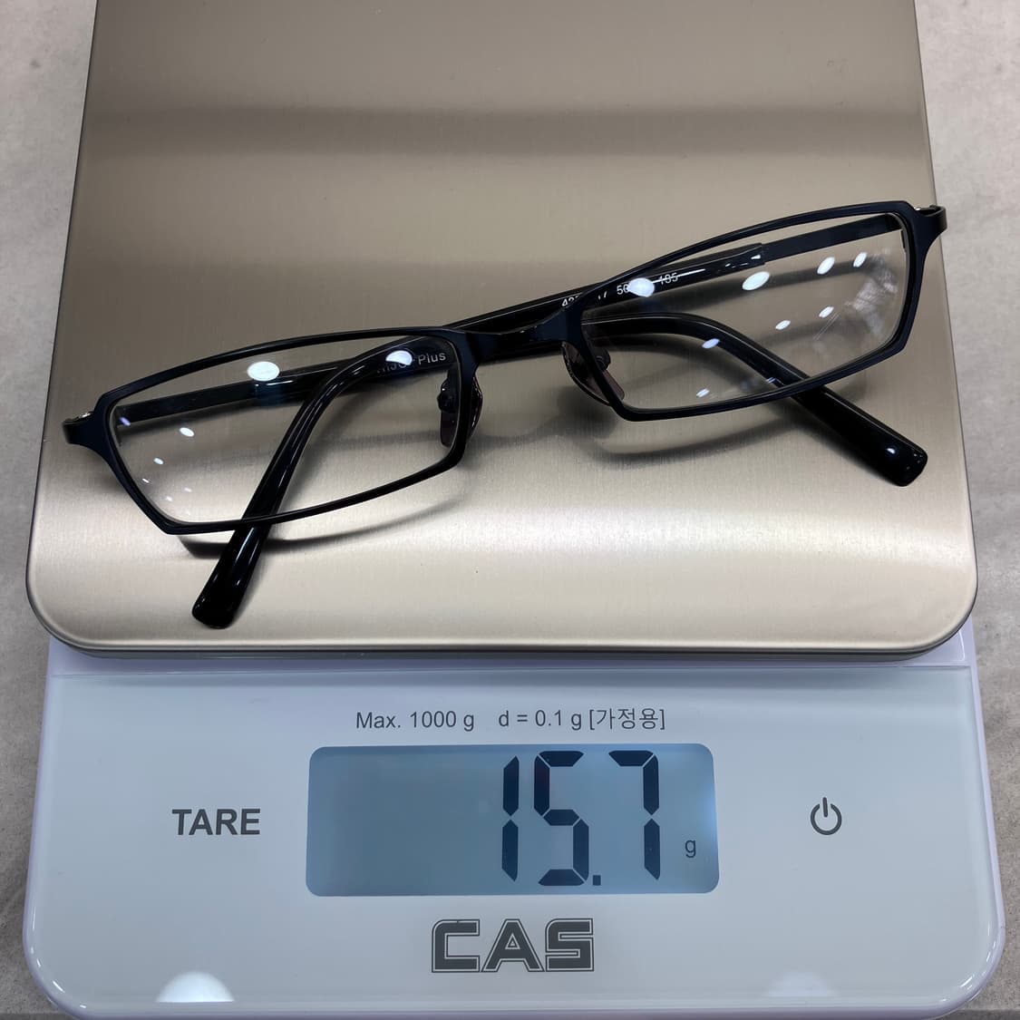 C71 리조 RIJO PLUS 블랙 슬림 스퀘어 메탈테 안경 상품이미지8