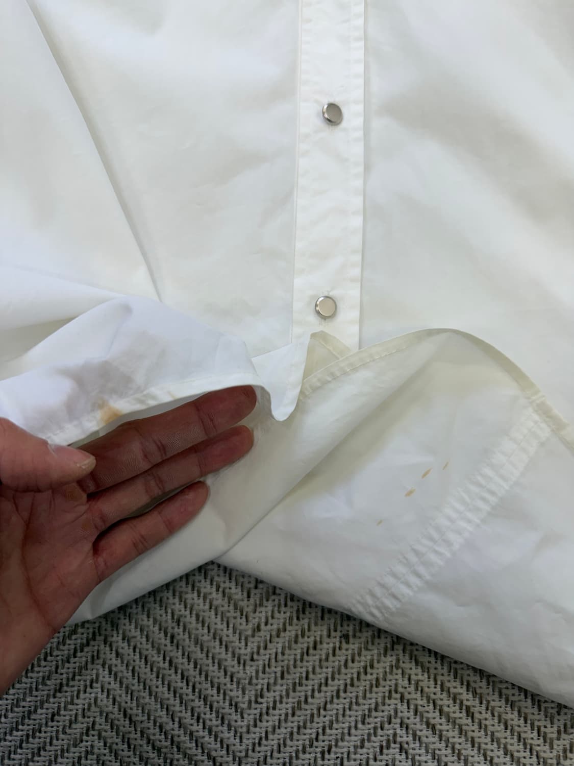 정품) 시스템옴므 한섬 오버핏 셔츠남방 95 상품이미지6