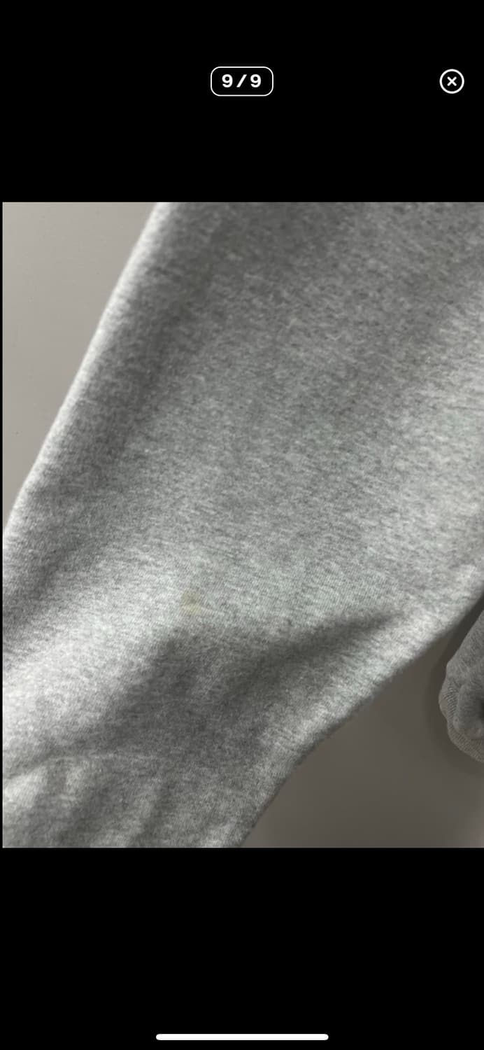 예스아이씨 베이직로고 그레이 후드티 A3393 상품이미지8