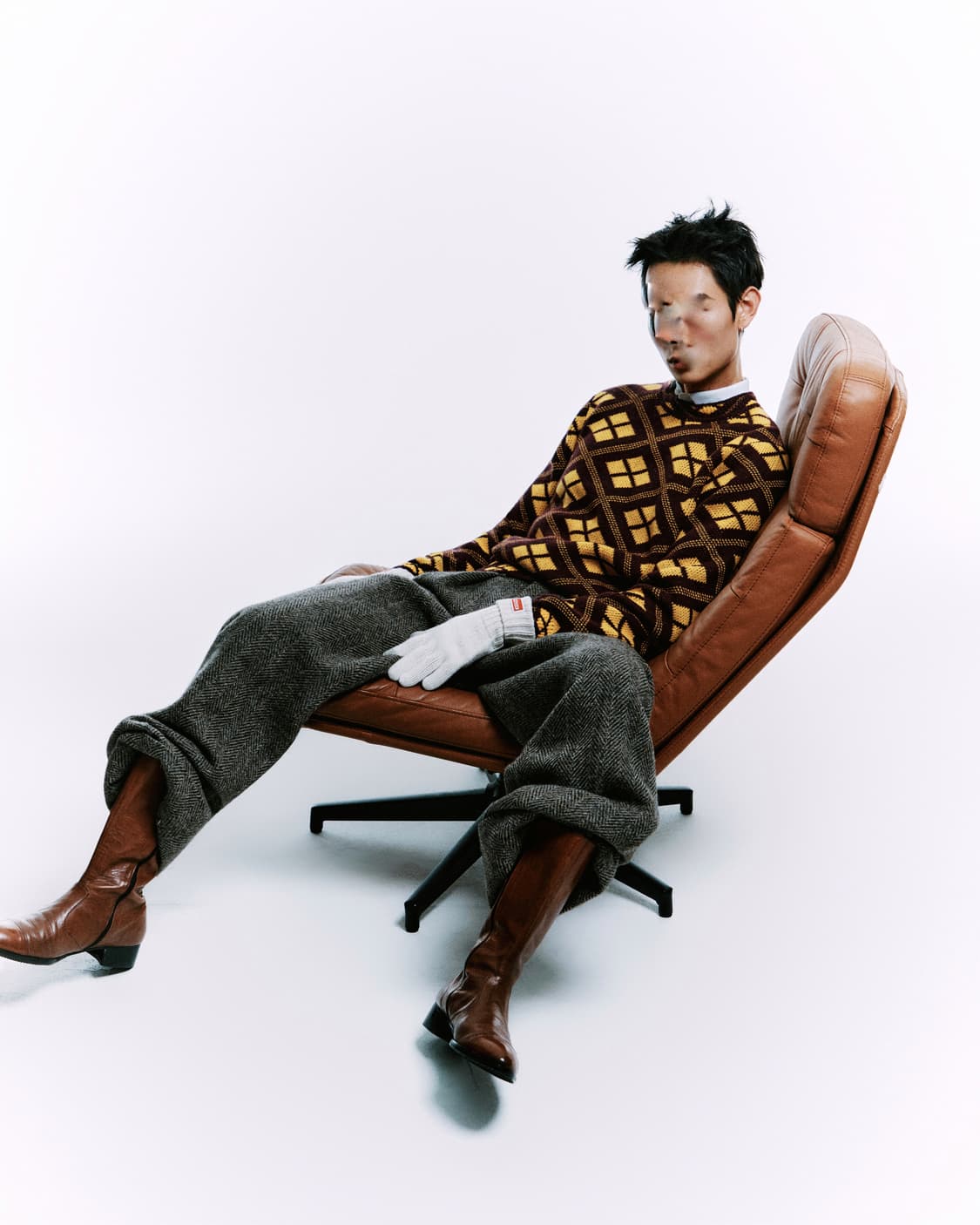 21AW 프라다 라프시몬스 자카드 지오메트릭 울 캐시미어 니트 48 상품이미지10