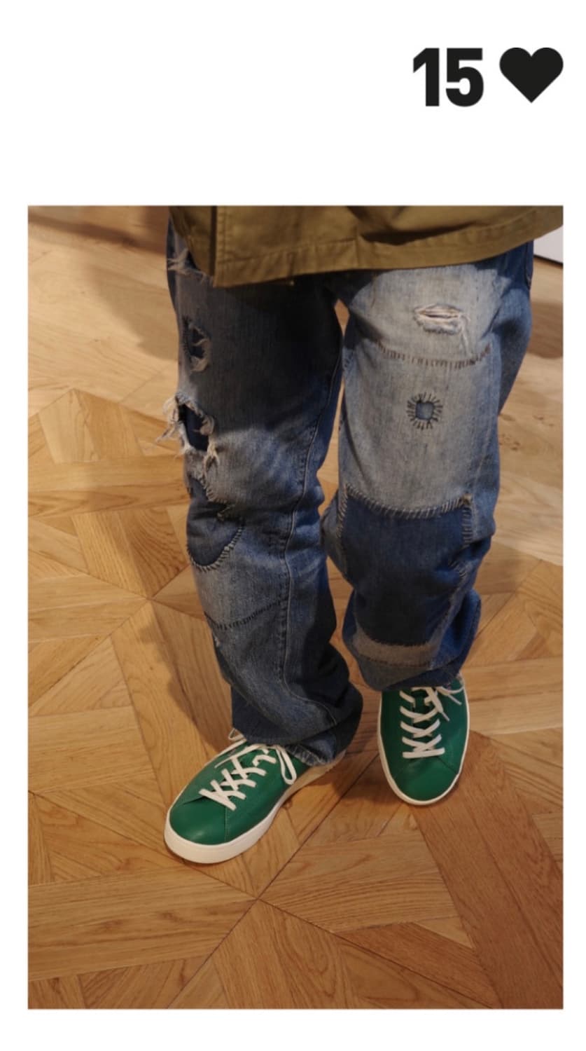 [여성230]캐치볼 FIFTEEN LOVE 그린 스니커즈 운동화 상품이미지2