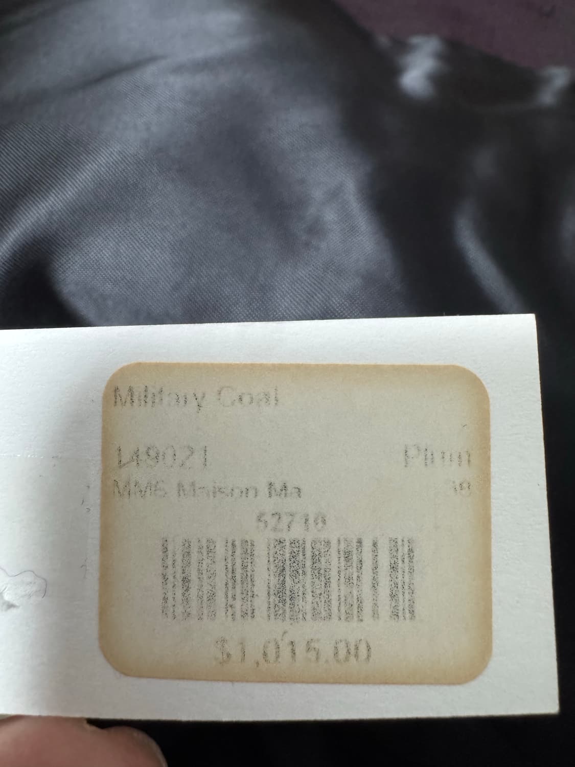 Mm6 메종 마르지엘라 본디드 플럼 오버사이즈 밀리터리 코트 상품이미지4