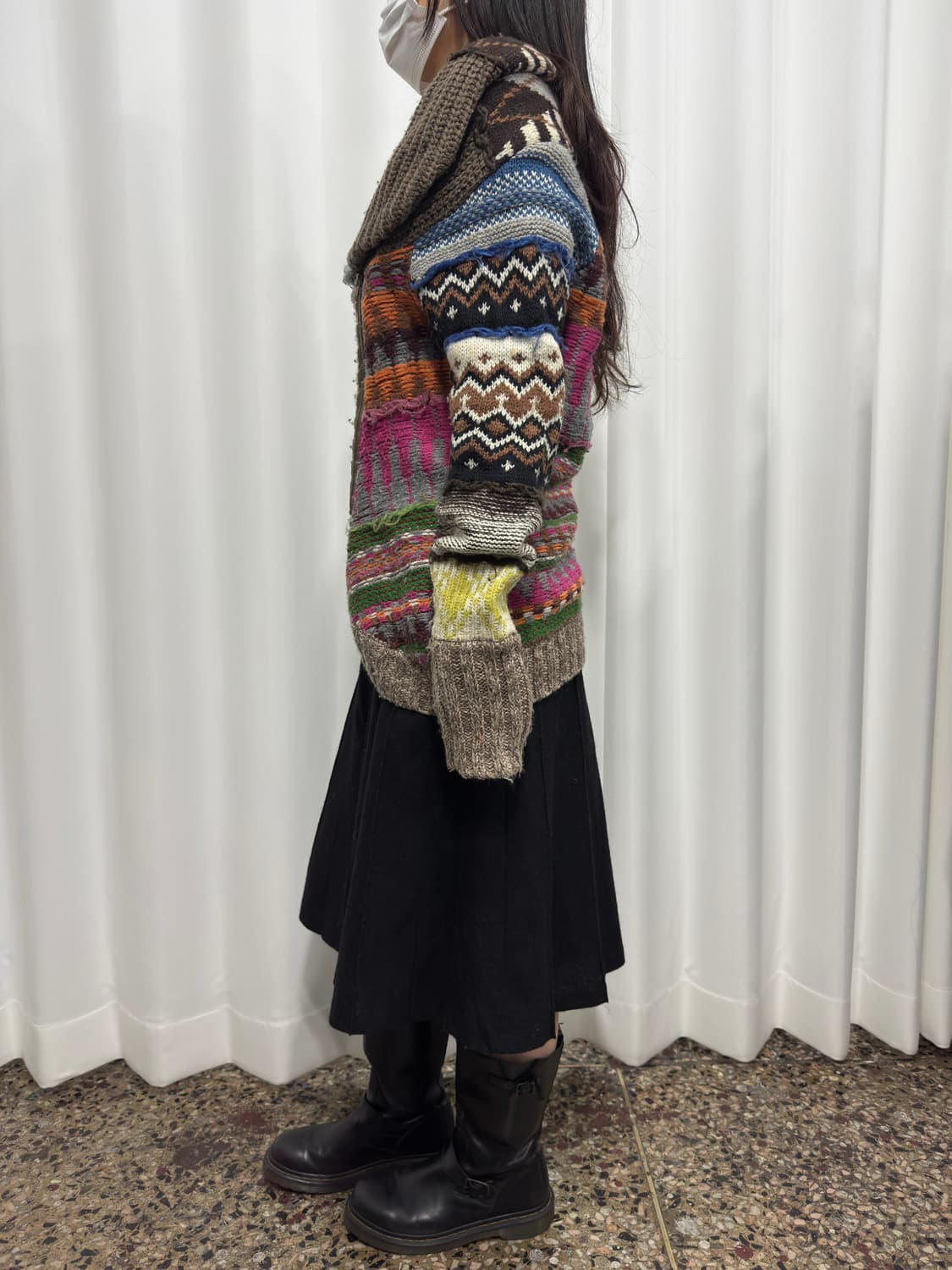 desigual multi color knit desing jacket  상품이미지5