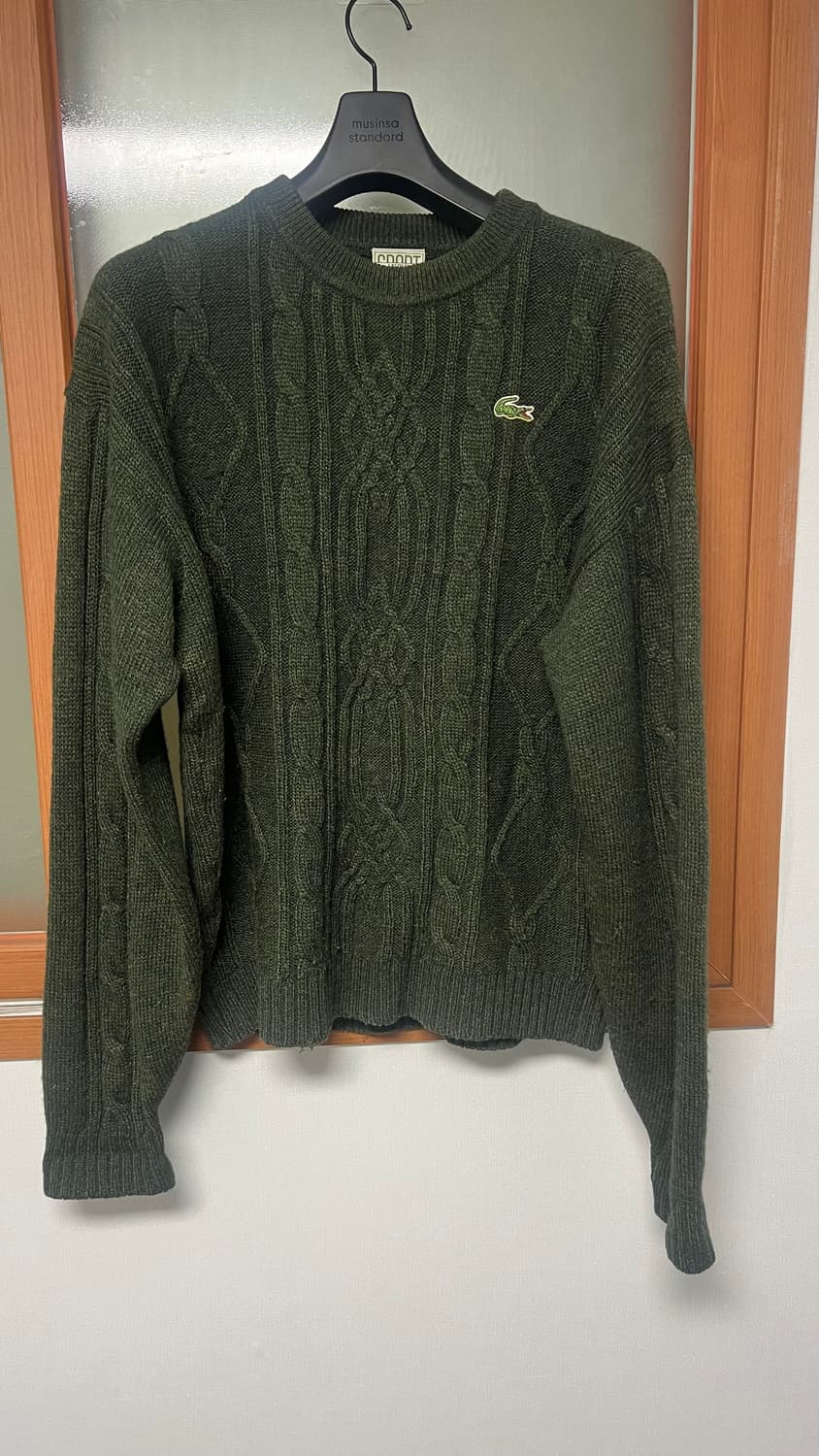 빈티지 라코스테 케이블니트 L-XL 상품이미지6