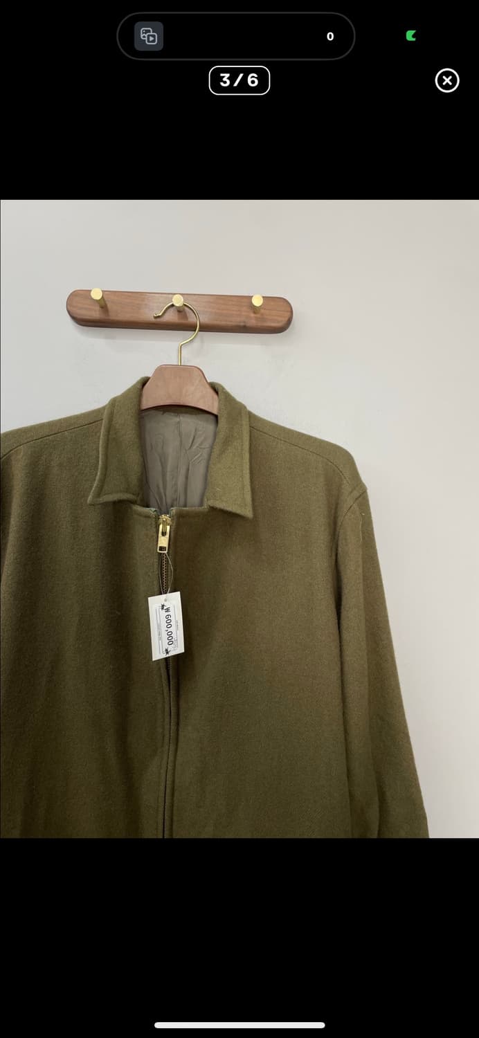 요지야마모토 카키 투웨이 롱 코트 A3345 상품이미지3