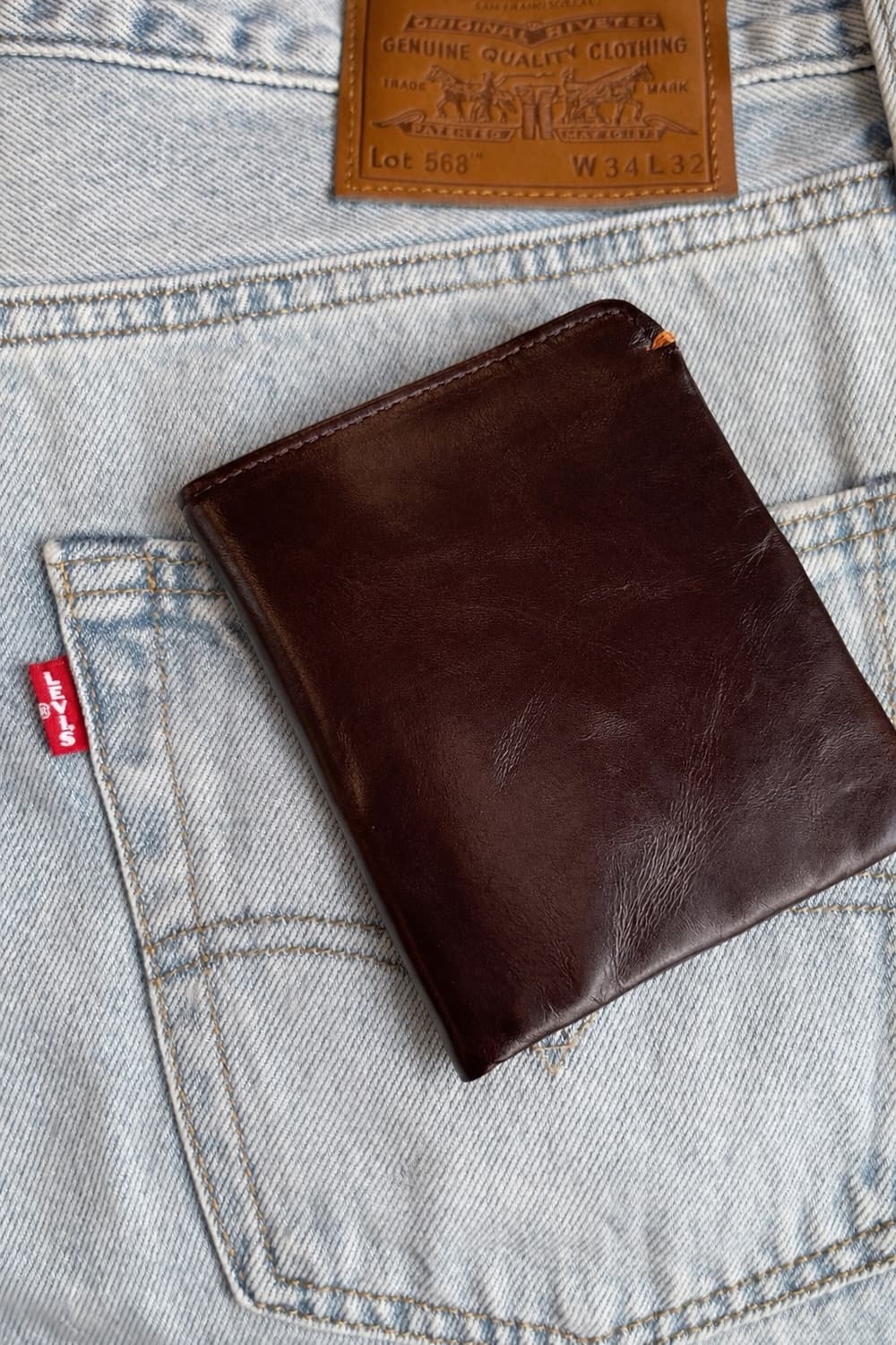오일브라운 소가죽지갑 빈티지 무드 상품이미지1