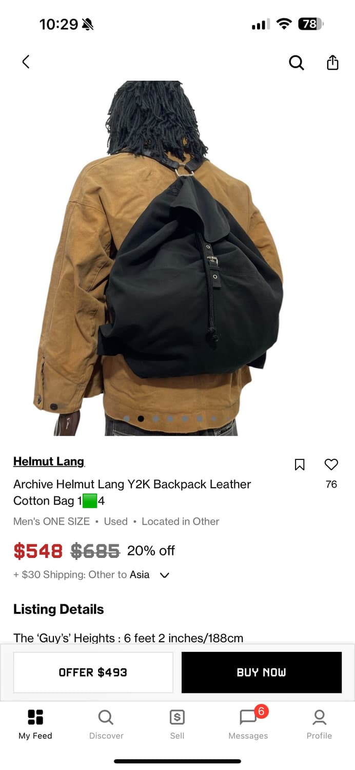 90s helmut lang backpack 상품이미지4