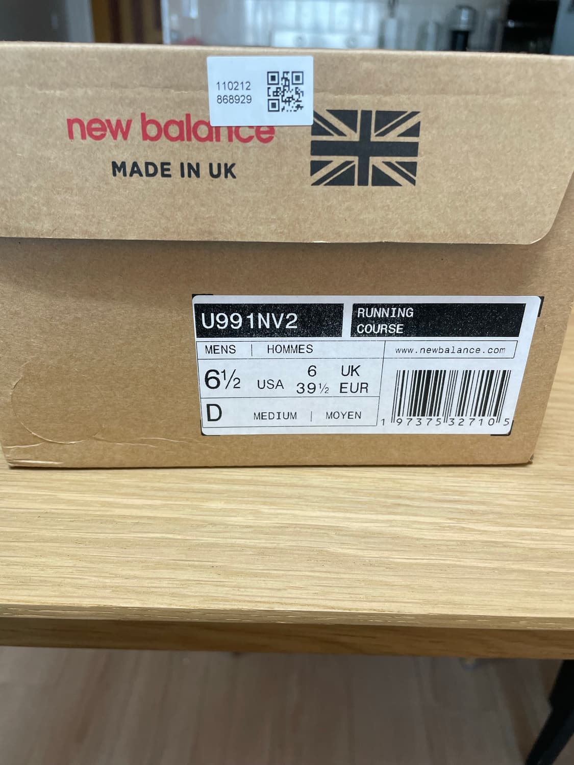 뉴발란스991v2 메이드 인 UK 다크 네이비 소모크드 펄 상품이미지3