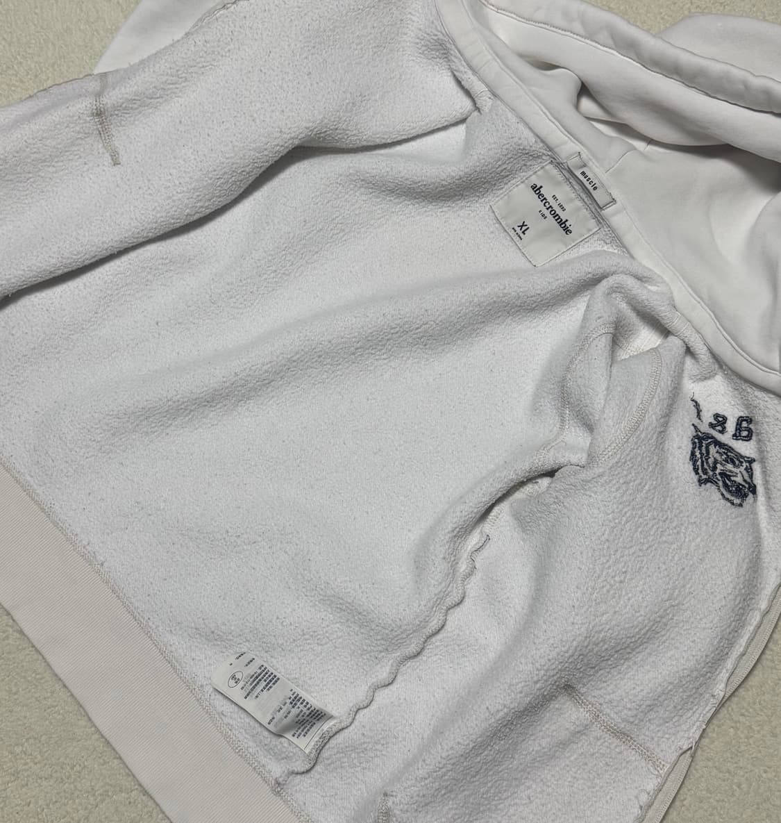 아베크롬비 화이트 후드집업 상품이미지9