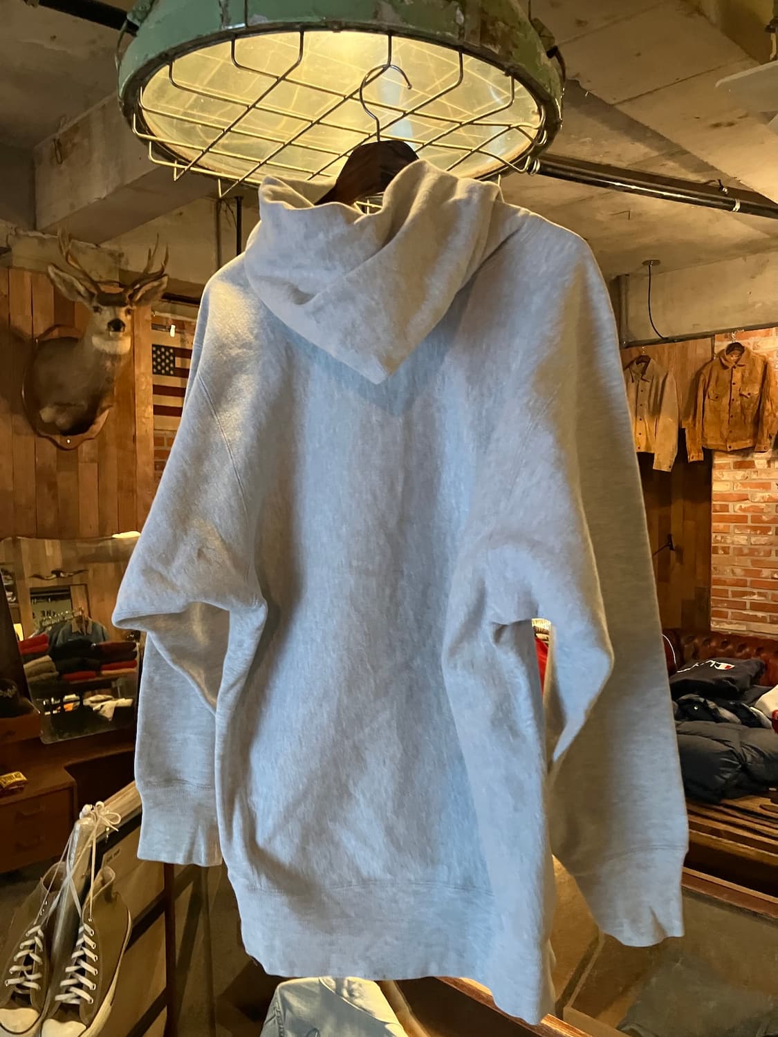 90s USA 빈티지 챔피온 리버스위브 후드 스웻 셔츠 상품이미지4