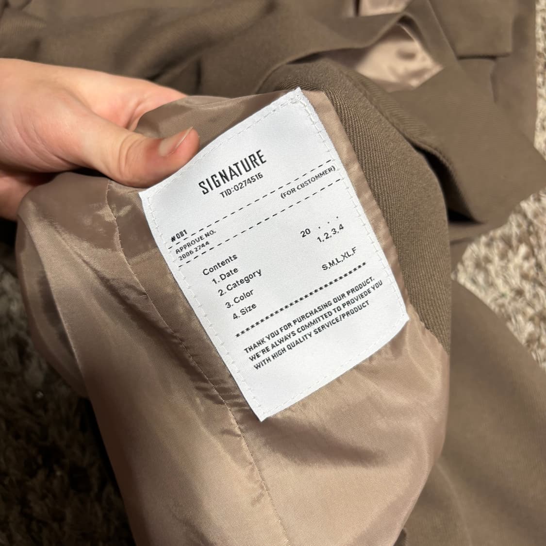 우먼FREE 시그니처 브라운 숏 블레이저 상품이미지5