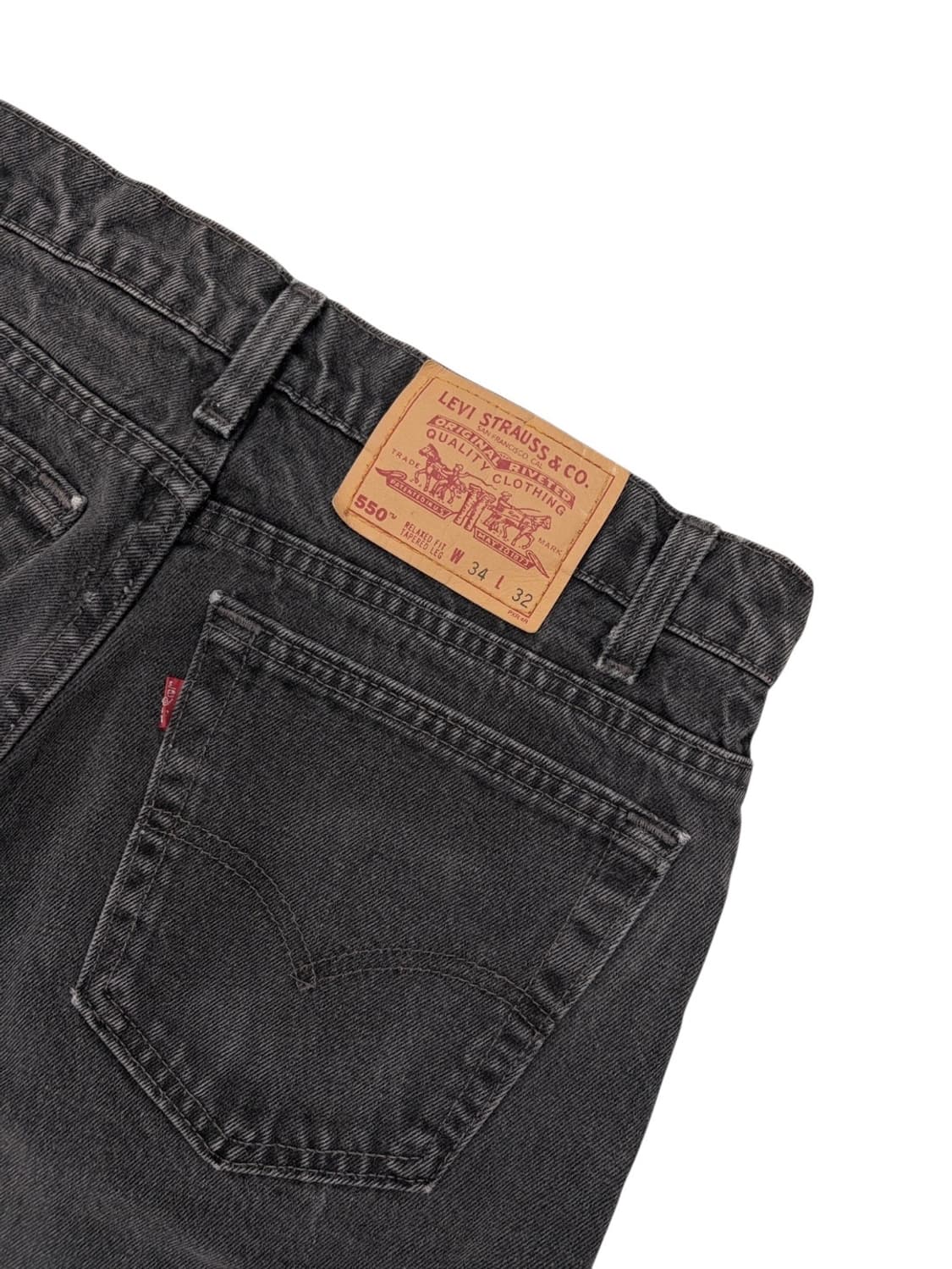 90s 리바이스 550 블랙데님 (34)  상품이미지5