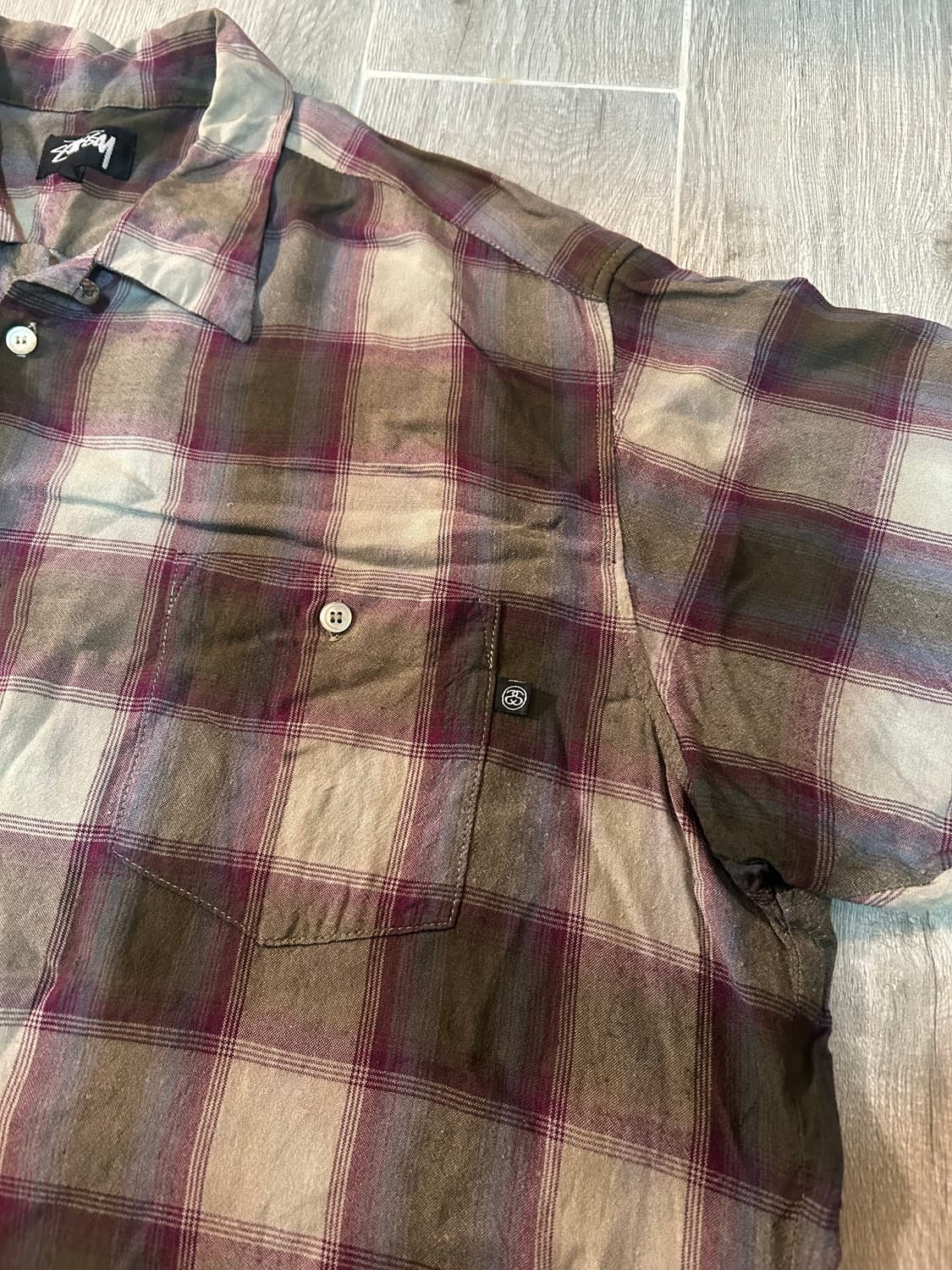 80s 스투시 블랙태그 셔츠 xl 상품이미지2