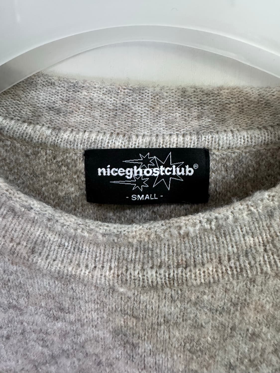 나이스고스트클럽 크롭 캔들 니트 S 상품이미지3