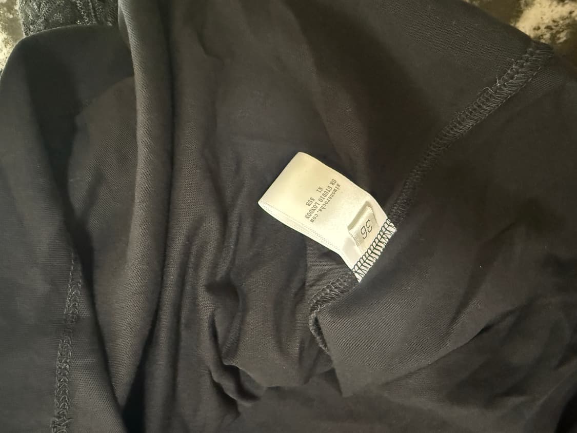 시몬로샤 블랙 메쉬 리본 티셔츠 36 상품이미지5