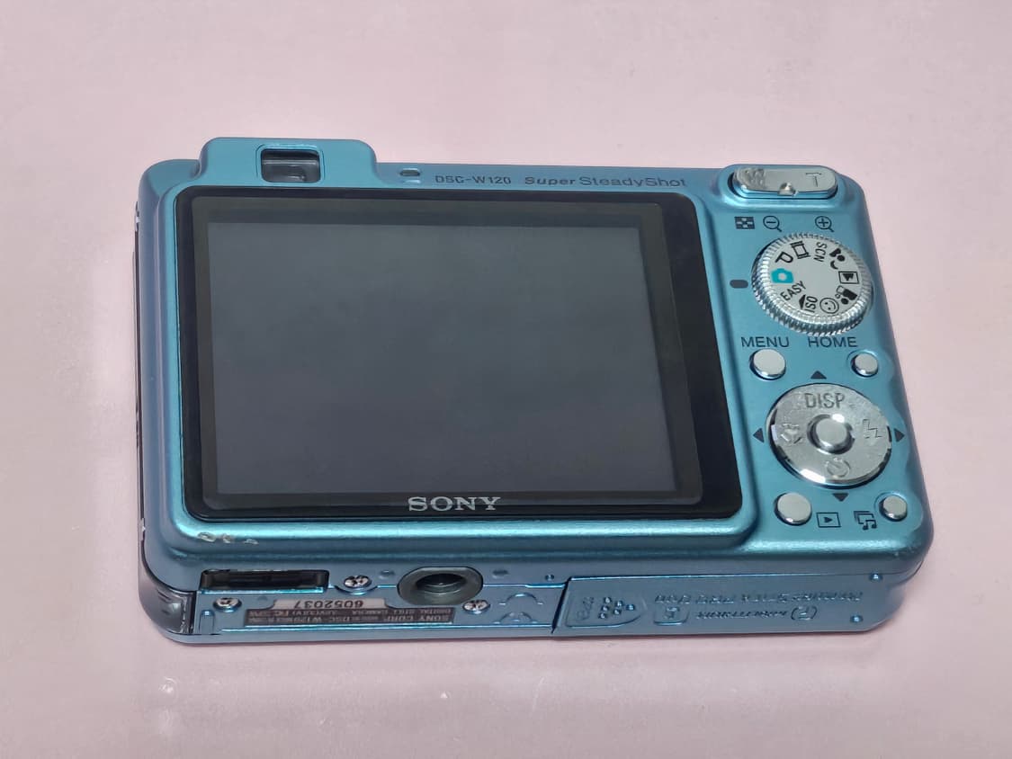 소니 사이버샷 DSC-W120 빈티지디카 하늘색 풀구성 상품이미지5
