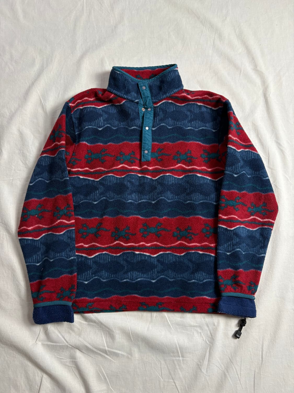 90s L.L Bean 엘엘빈 애니멀 패턴 플리스 S 상품이미지1