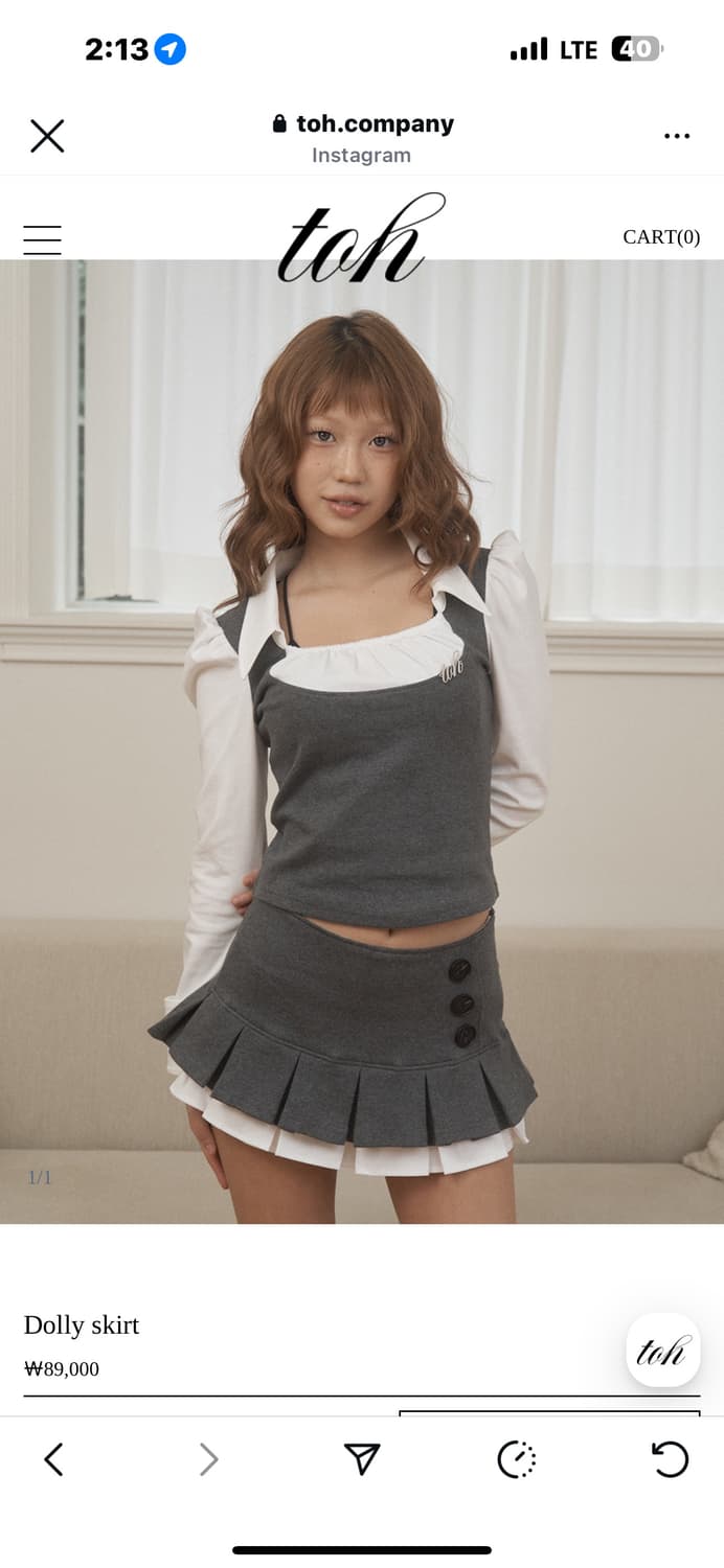 toh dolly skirt 돌리 스커트 상품이미지1