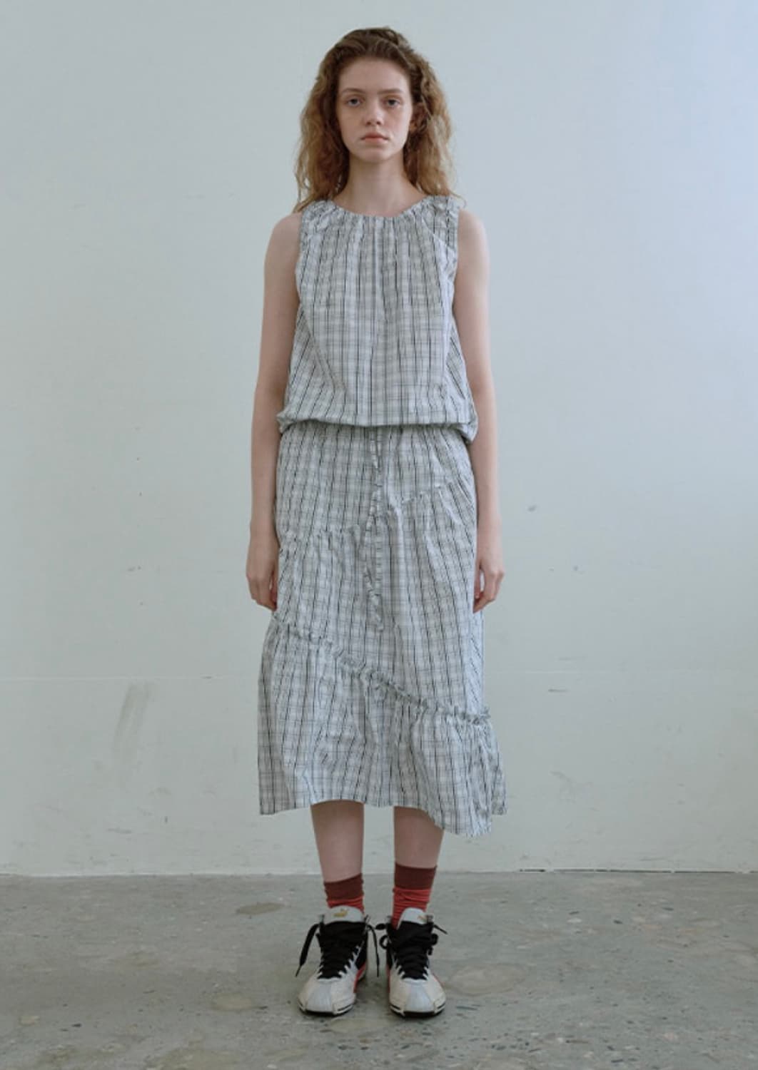 엔조블루스 체크스커트 상품이미지2