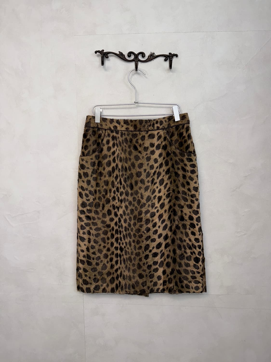 Brown leopard fur jk/sk setup 상품이미지8