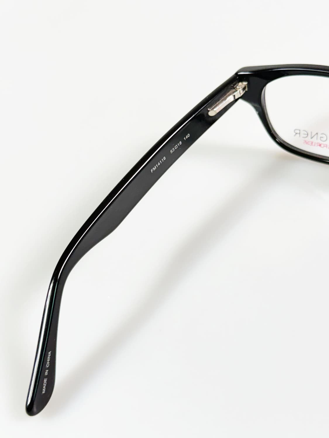 DESIGNER 블랙 뿔테 스퀘어 프레임 빈티지 안경 상품이미지7