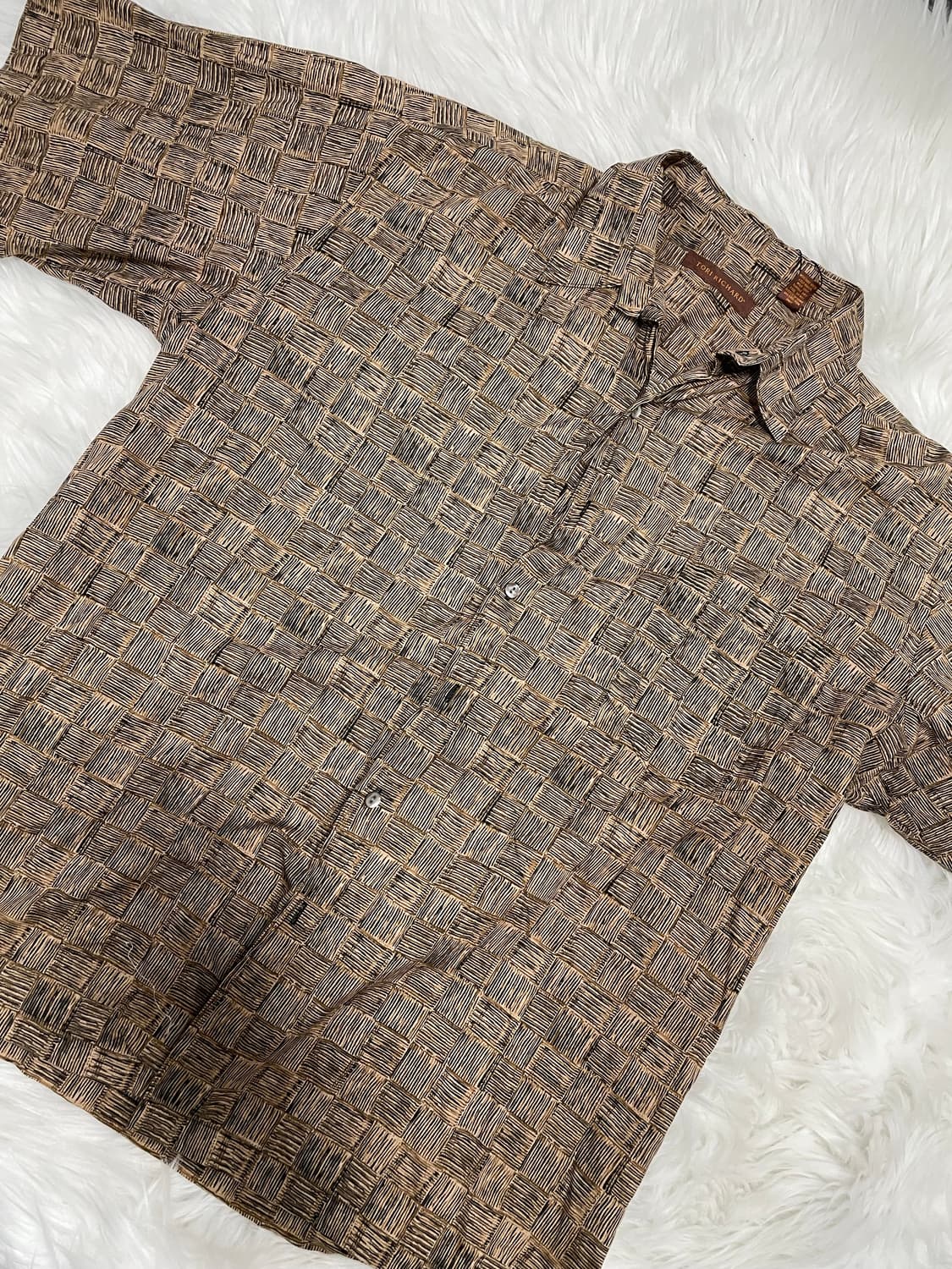 Bohemian pattern short-sleeved shirt 상품이미지3