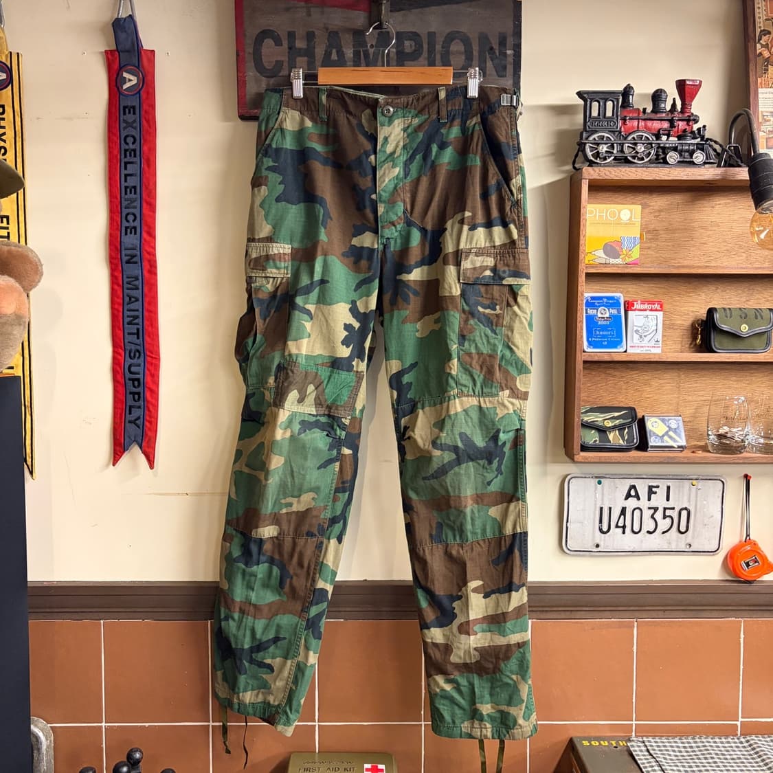 US Woodland BDU Pants M-L Size 260505-3 상품이미지1