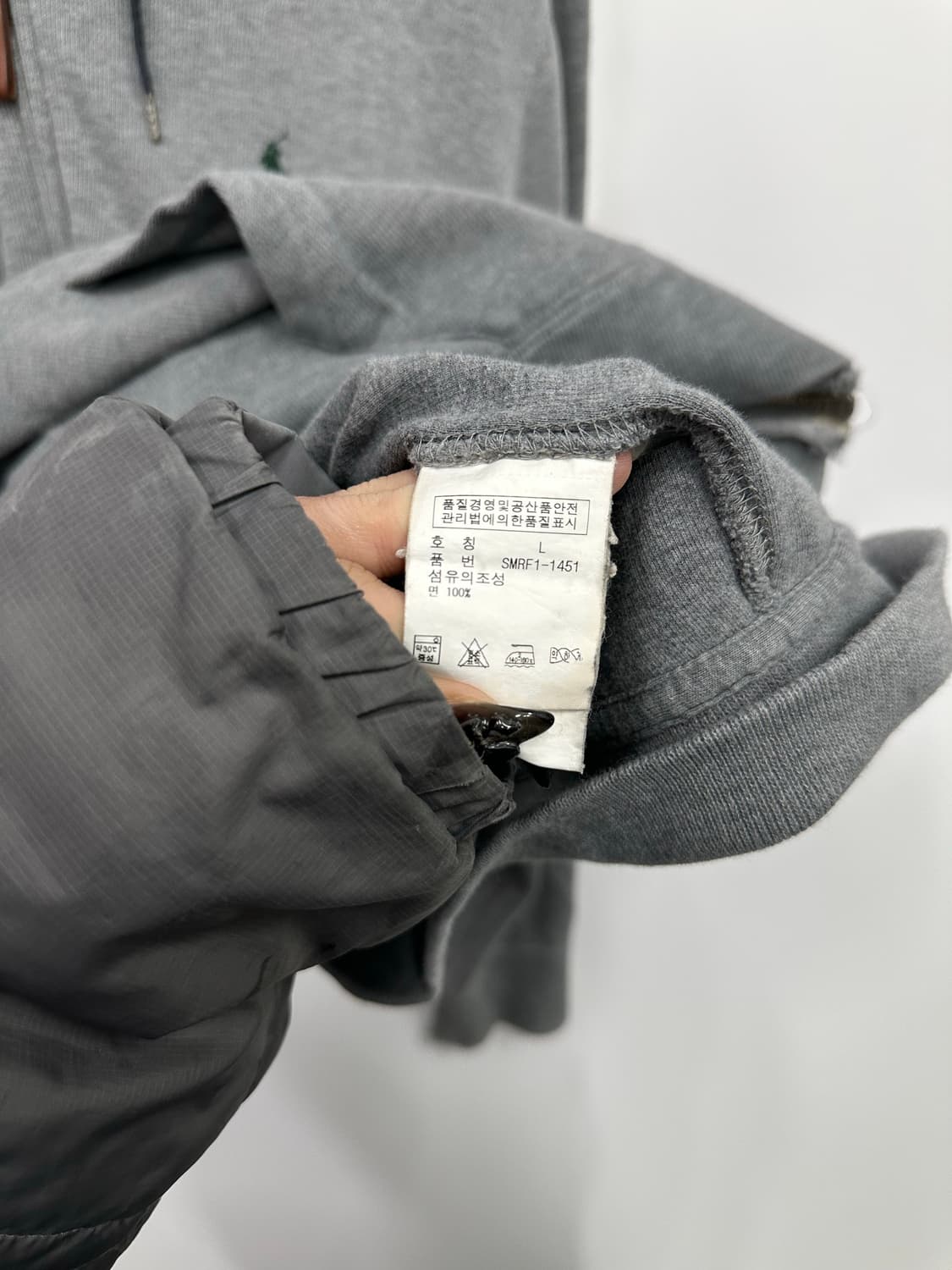 폴로 그레이 후드집업  상품이미지4