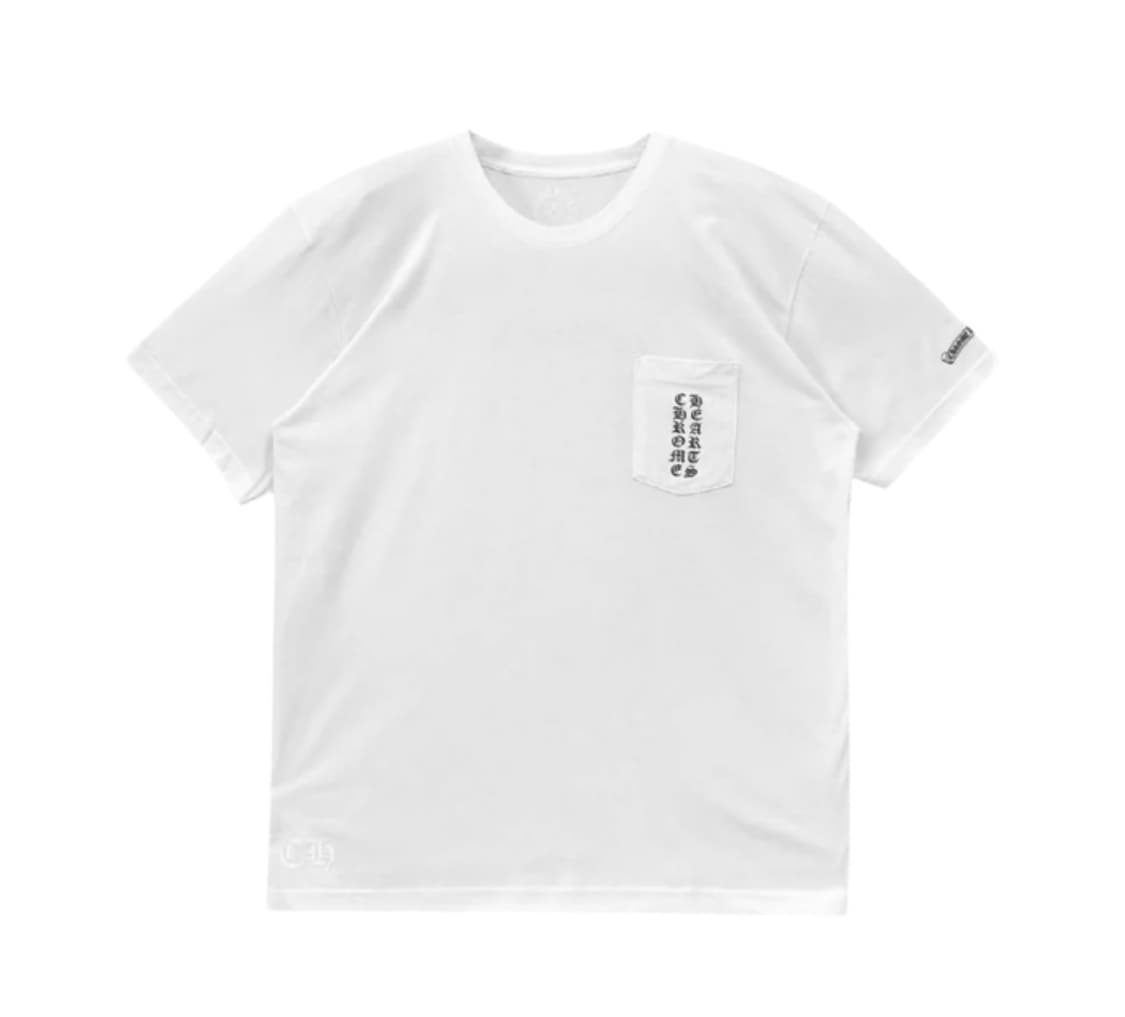 [2XL] 새상품 크롬하츠 스크롤 로고 티셔츠 화이트 오사카 한정판 상품이미지2