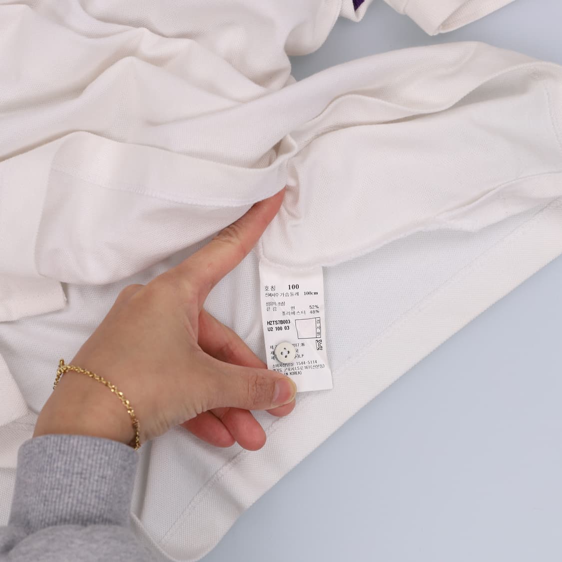 100 헤지스 반팔 카라티 0409H1 상품이미지4