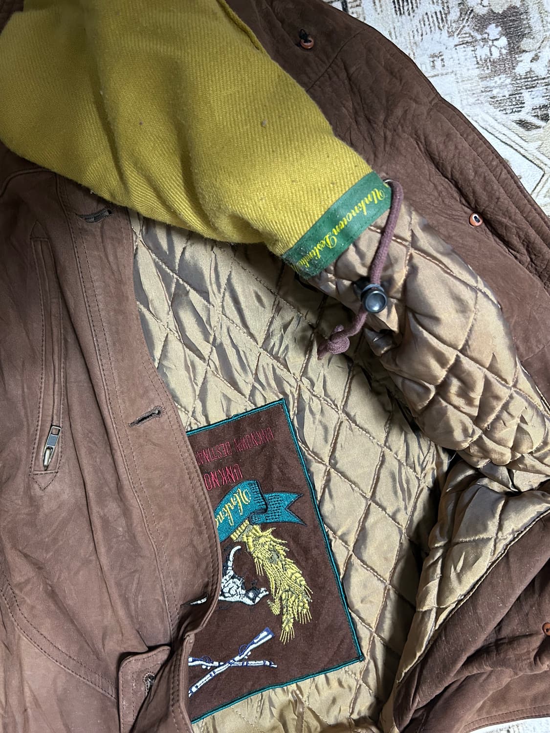 90’s cow leather jacket 상품이미지4