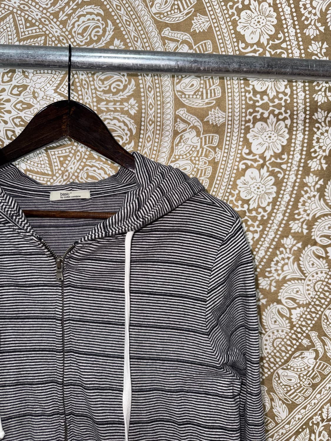 코데즈컴바인 스트라이프 후드집업 자켓 상품이미지4