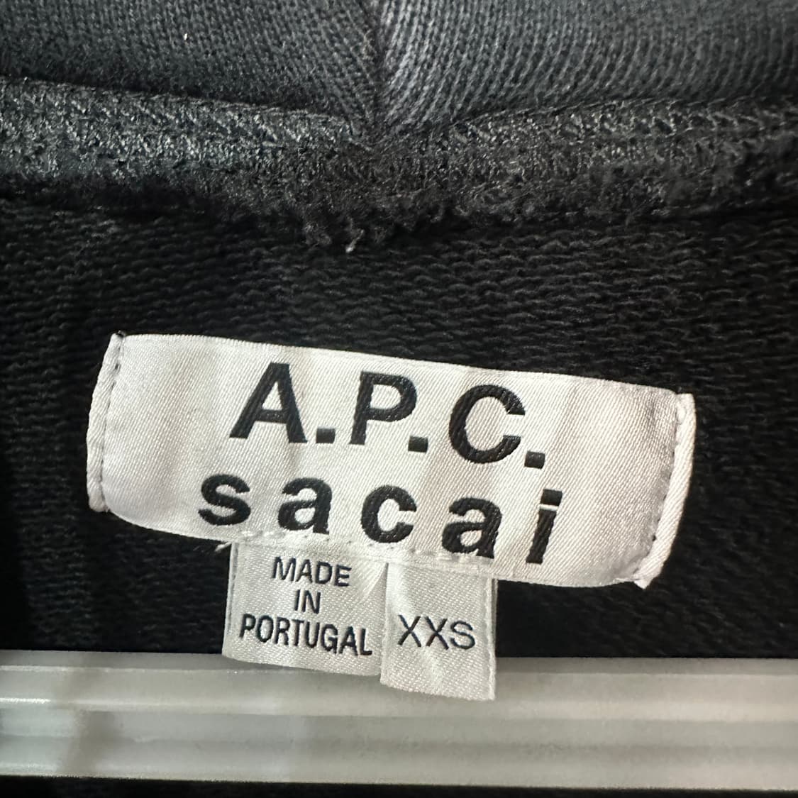 APC sacai 아페쎄 사카이 지퍼후드 xxs 상품이미지4