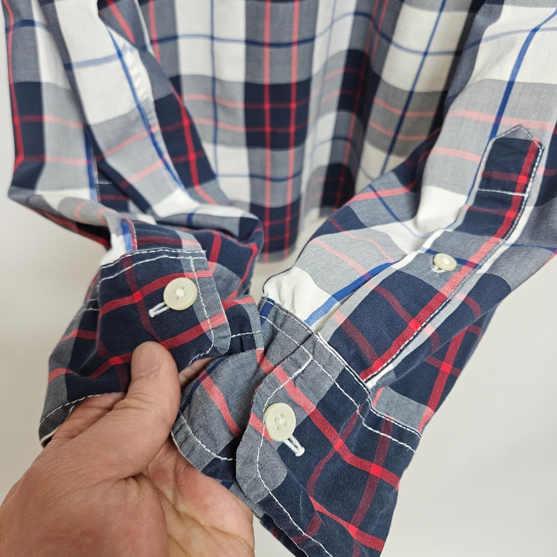 홀리스터 스몰로고 체크셔츠 XL 상품이미지4