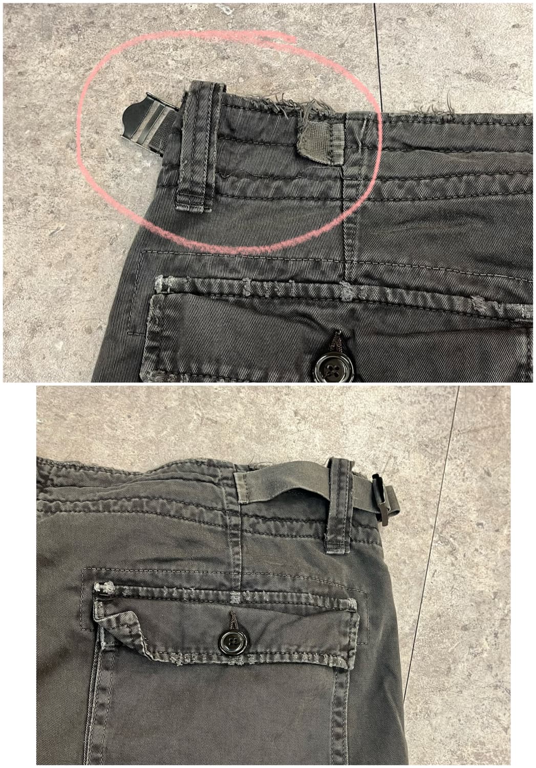 아메리칸 이글 카고 팬츠 차콜 42X32 #csz3653 상품이미지8