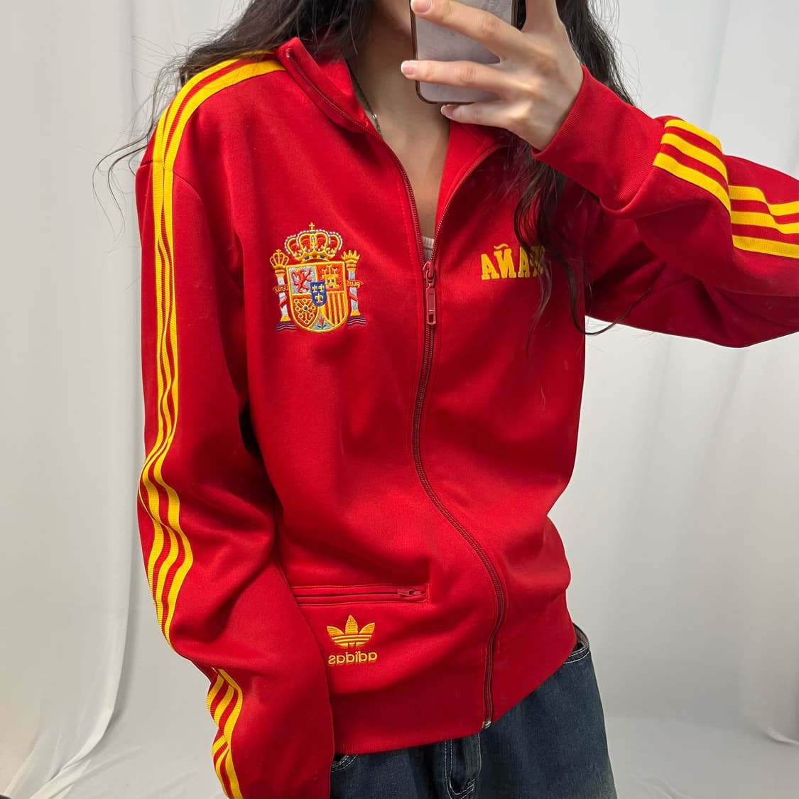 Adidas red Spain jersey 상품이미지4