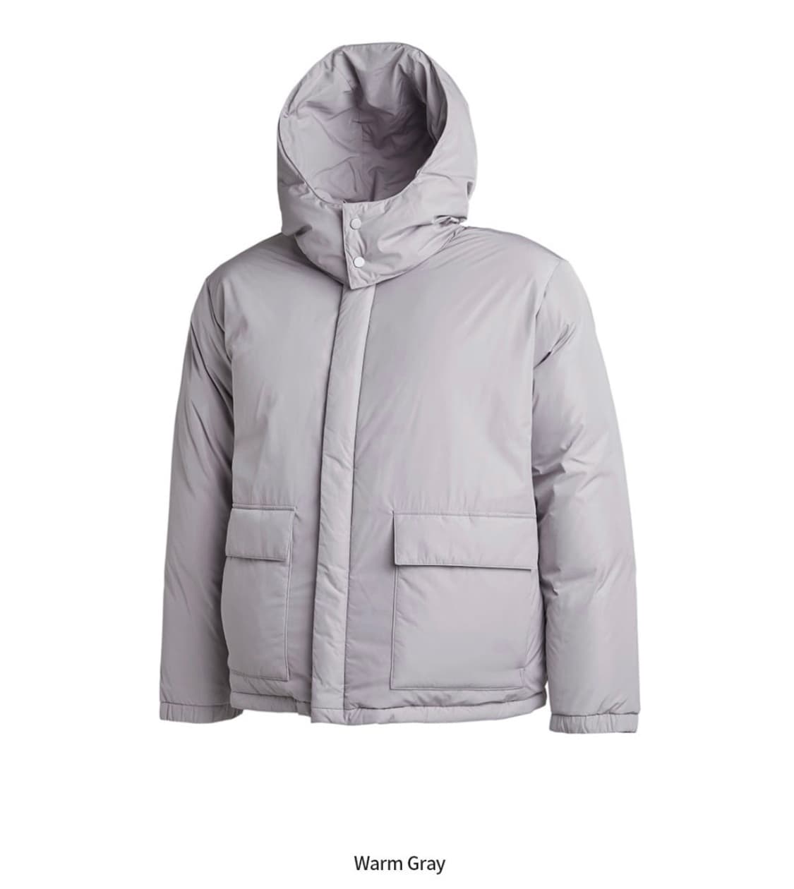 더니트컴퍼니 미니멀 숏 구스다운 웜그레이 S 상품이미지3