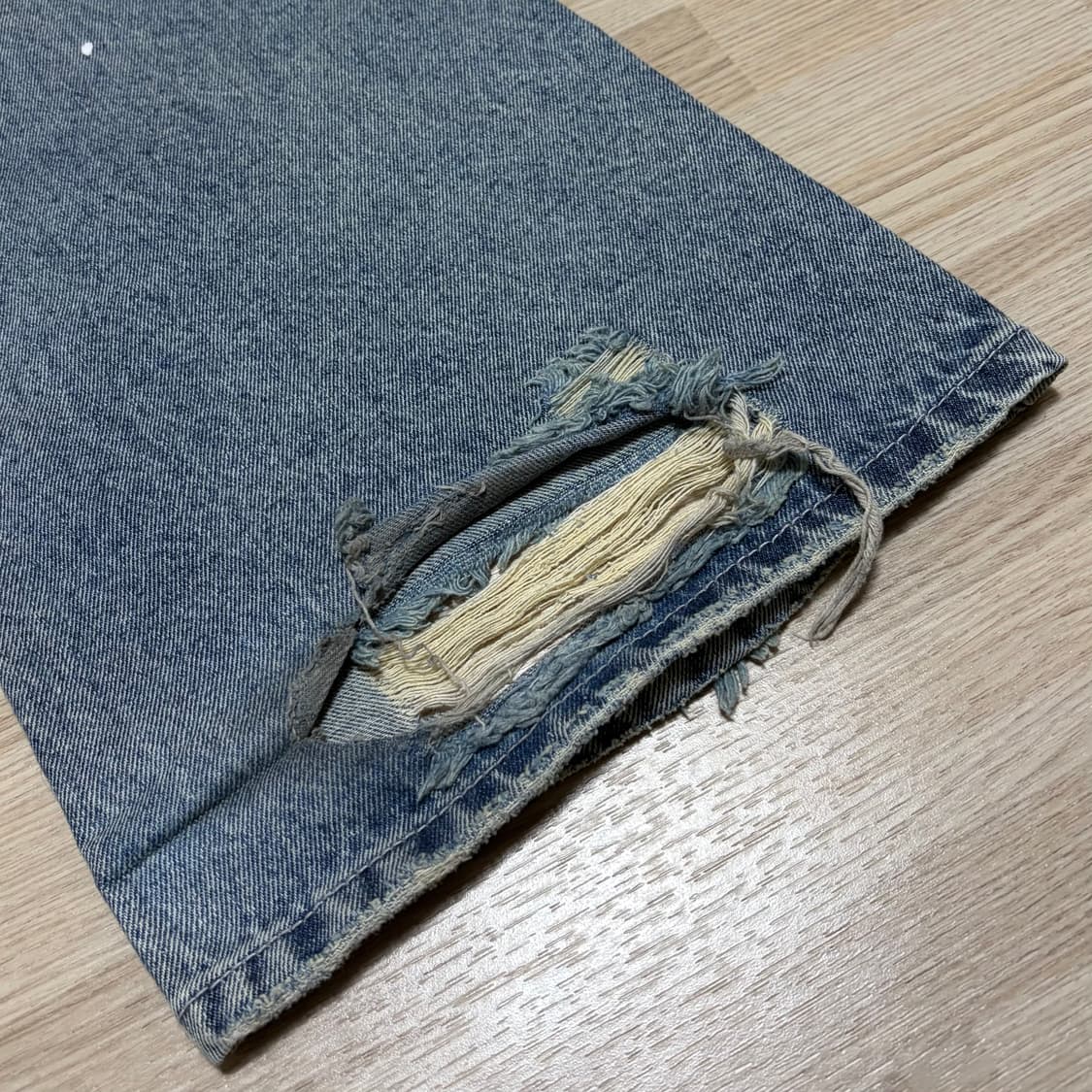 DOUBLE KNEE BOOT CUT JEANS 상품이미지5